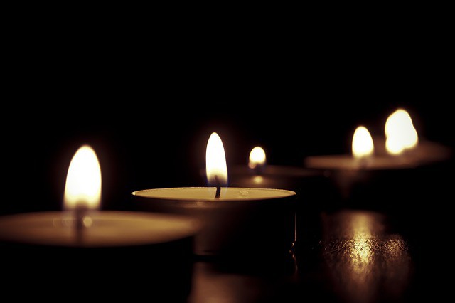 Candle lit shower