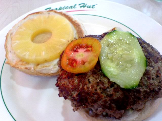A Tropical Hut Burger - Wifely Steps