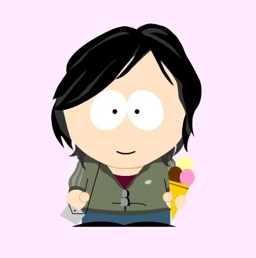 Toni as a South Park character