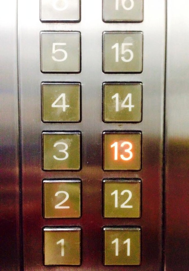 We stayed on the 13th floor. I kid you not. 