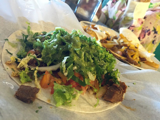 Soft Tacos with Lengua, Chicken and Pork