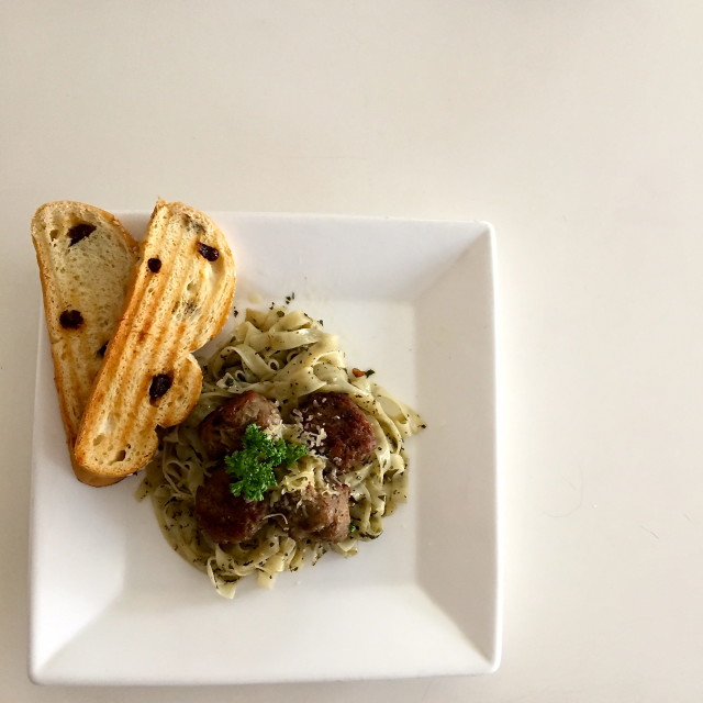 Meatballs with Pesto