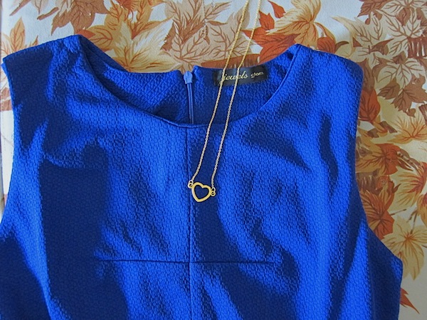 My Heyjow necklace was perfect with my royal blue dress.
