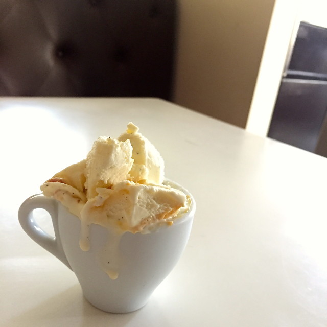 An espresso cup of Gelato from Bar Dolci.