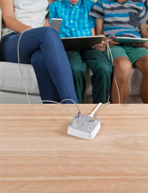 The Belkin Family RockStar 4-Port USB Charger has universal compatibility too!