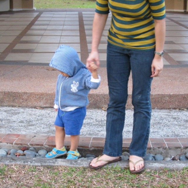 The author and her son, taken in 2011.